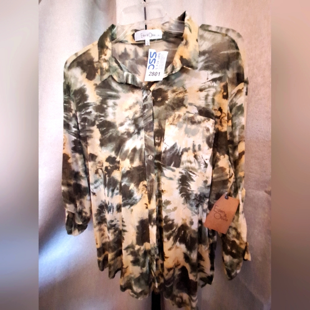 XL Button Down Top #2801